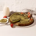 vegan matcha cheesecake