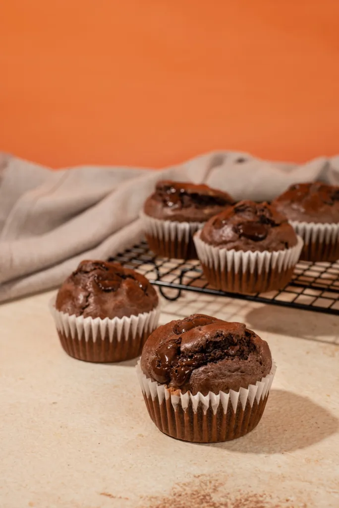 chocolate protein muffins