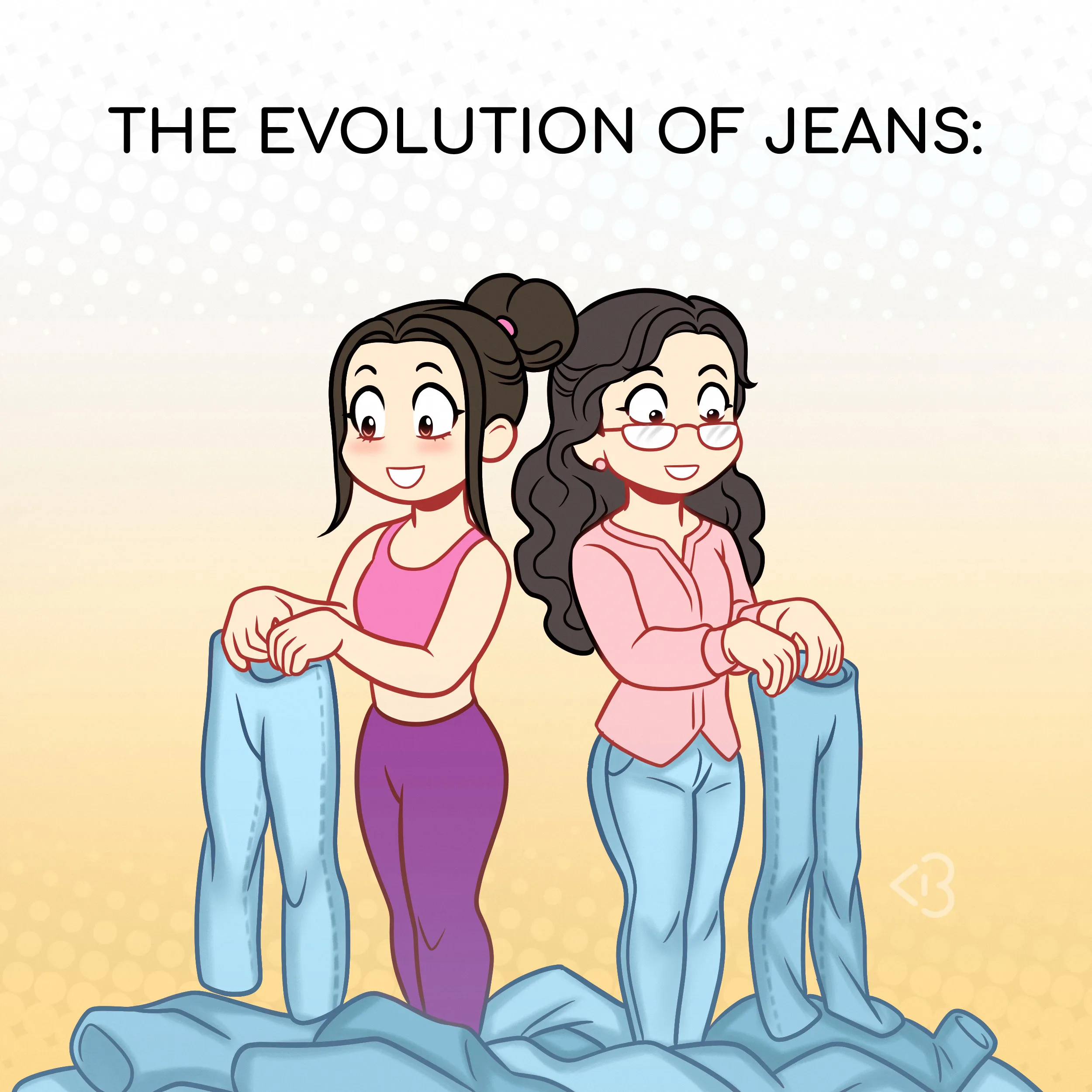 Evolution Of Jeans - Blogilates