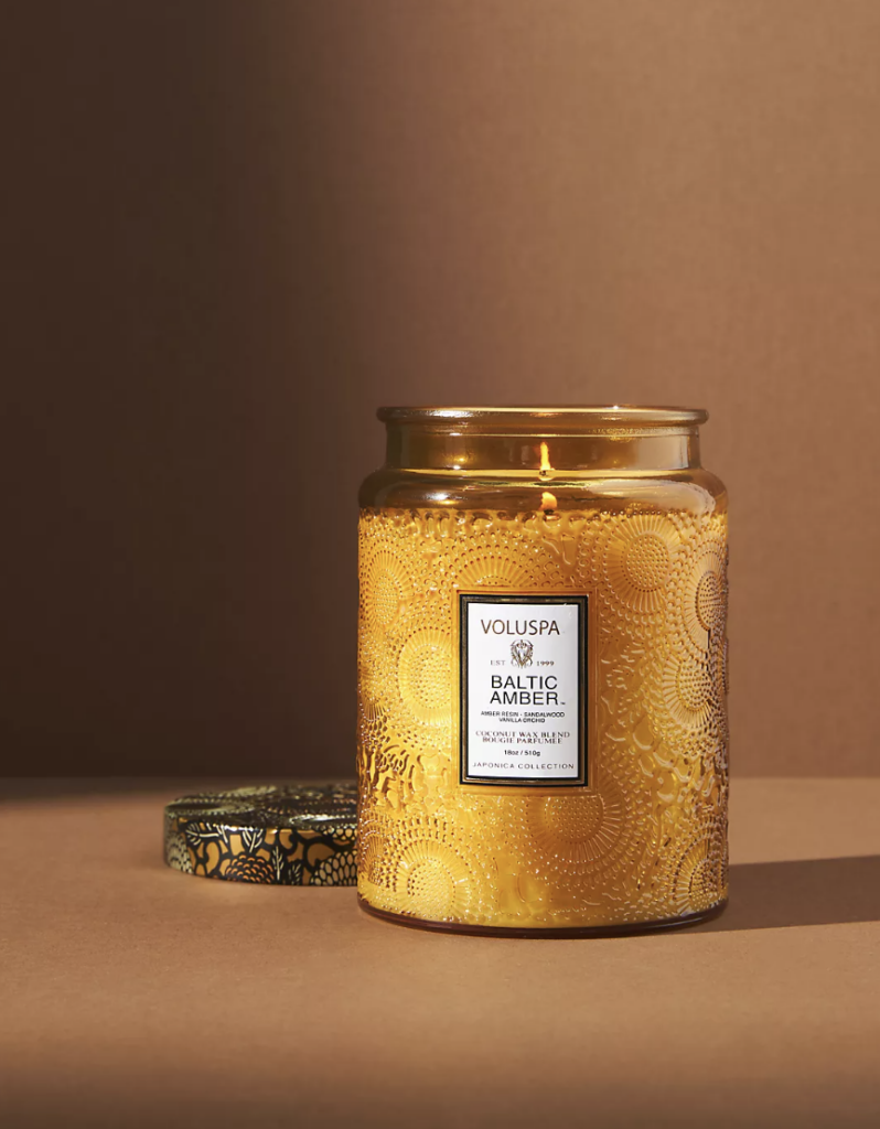 voluspa candle baltic amber mother's day gift