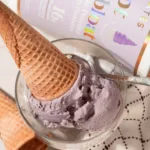 ube soft serve protein ice cream blogilates sculpt + debloat