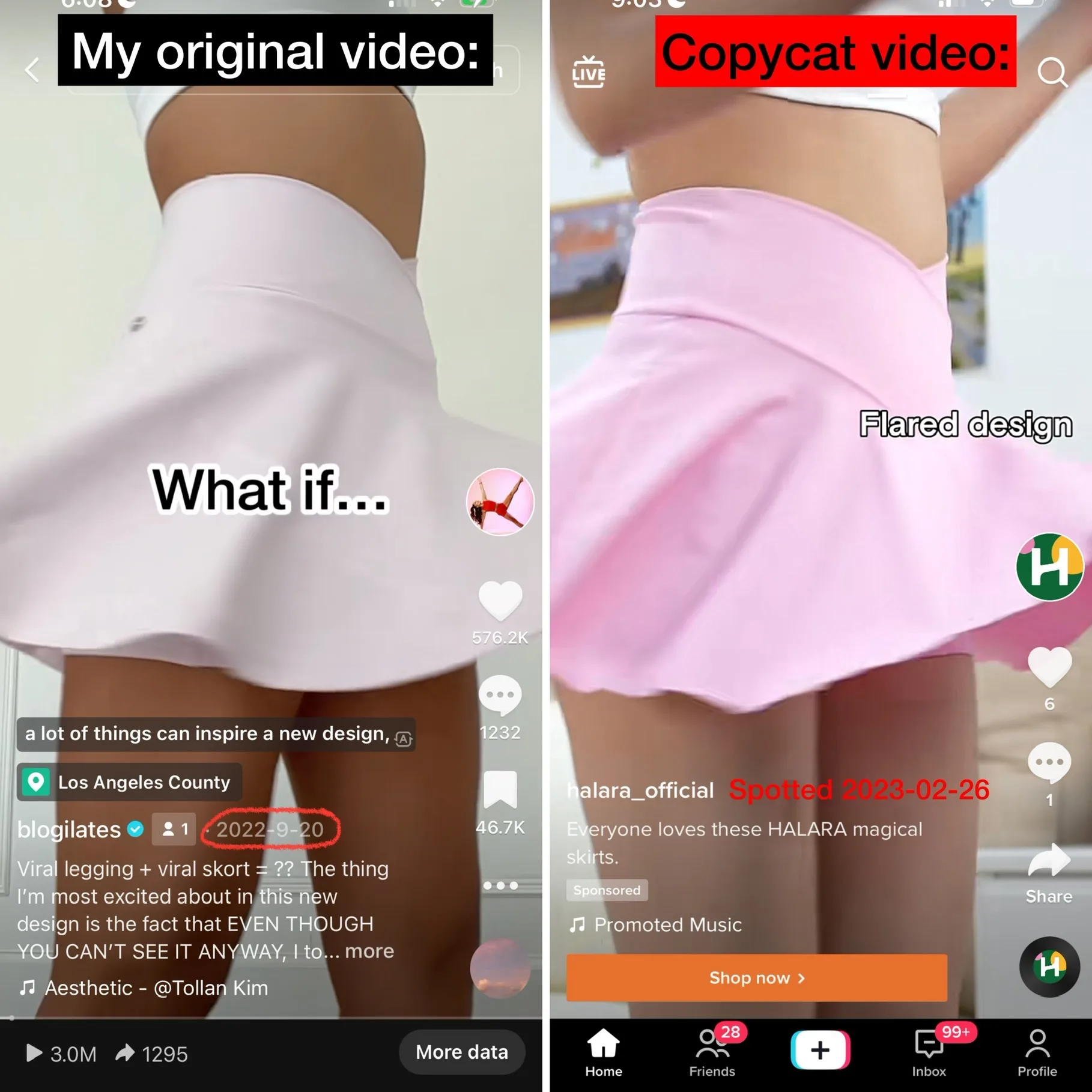 First Shein Now Halara Imitation is NOT Flattery Blogilates