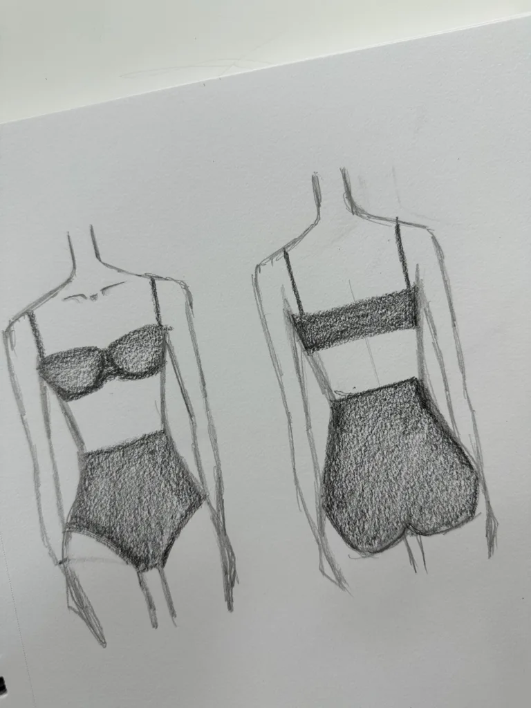 Cassey Ho popflex swim sketch