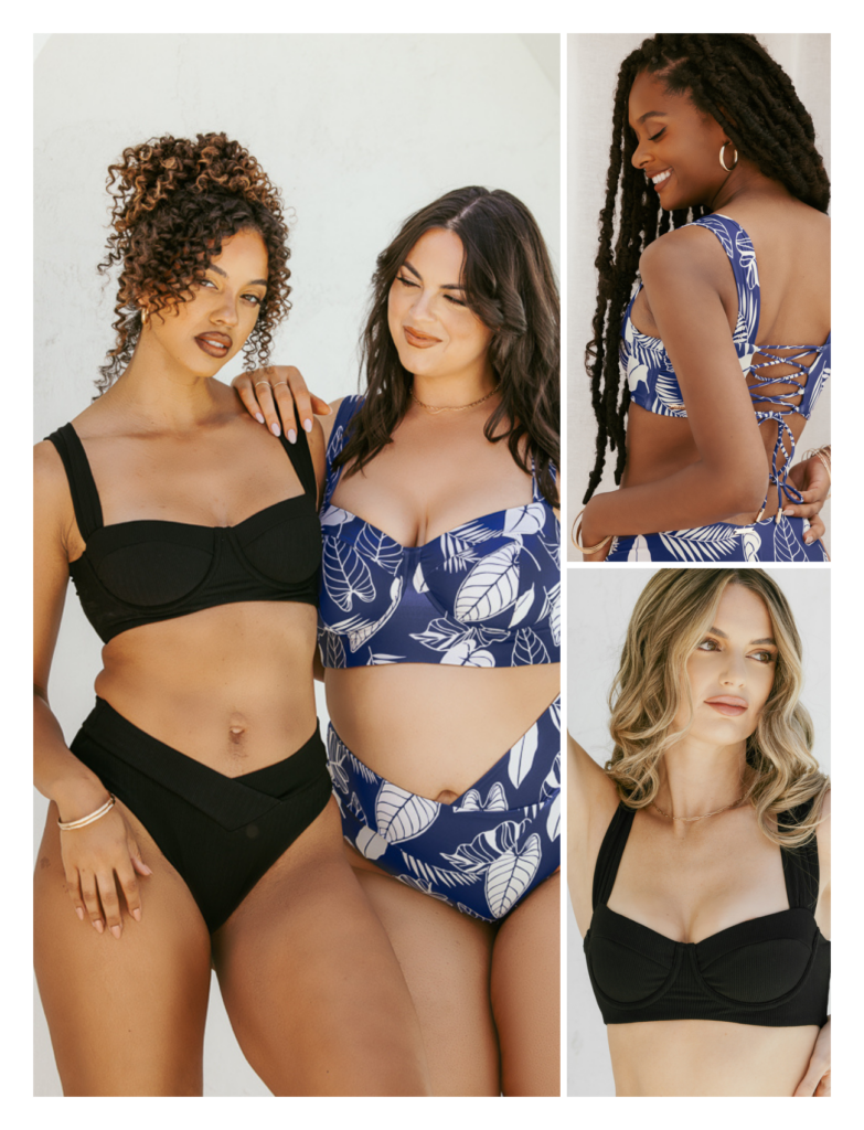 popflex swim boardwalk bombshell underwire bikini top