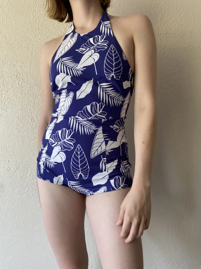 Swim romper sales one piece
