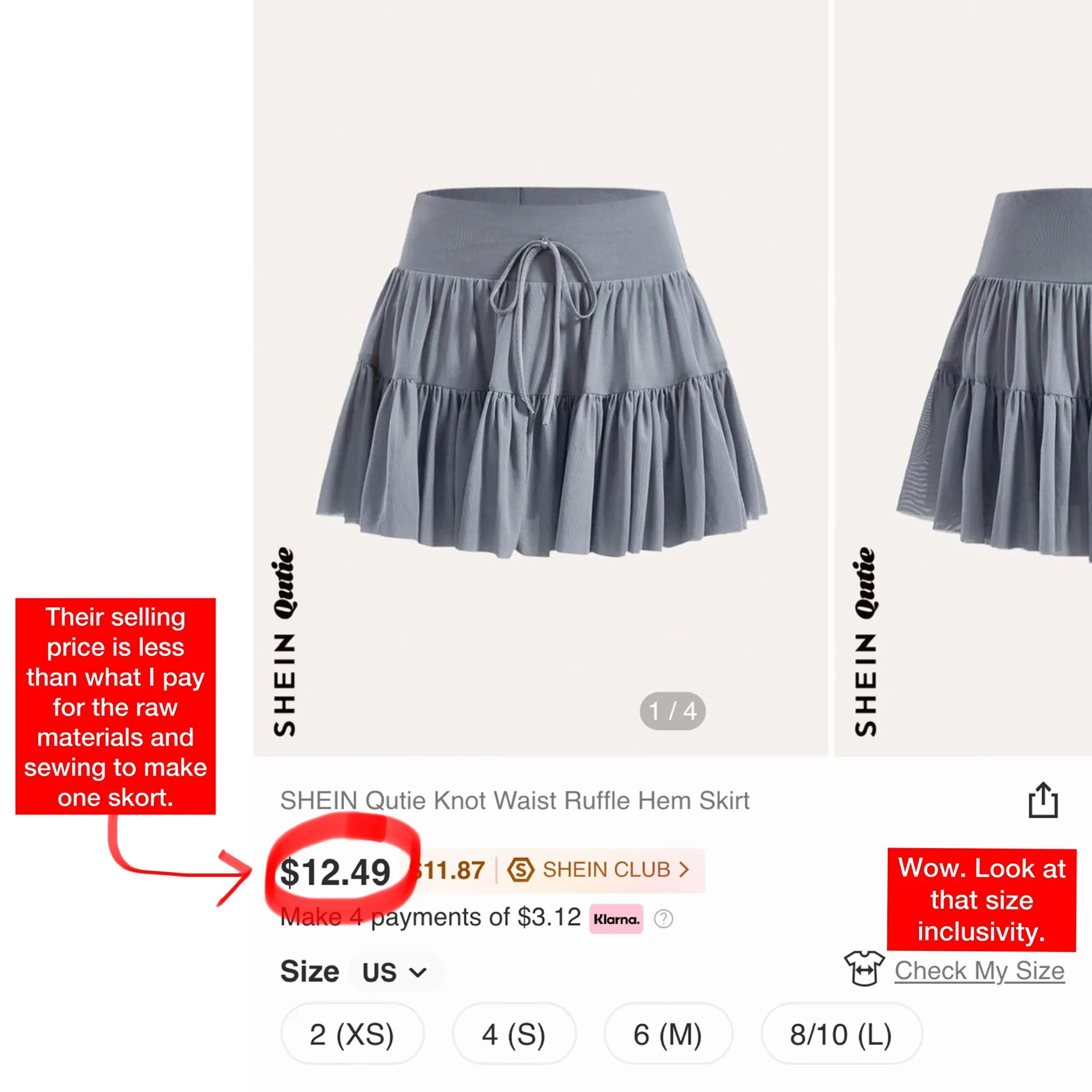 shein listing stolen popflex plan  pirouette skort 