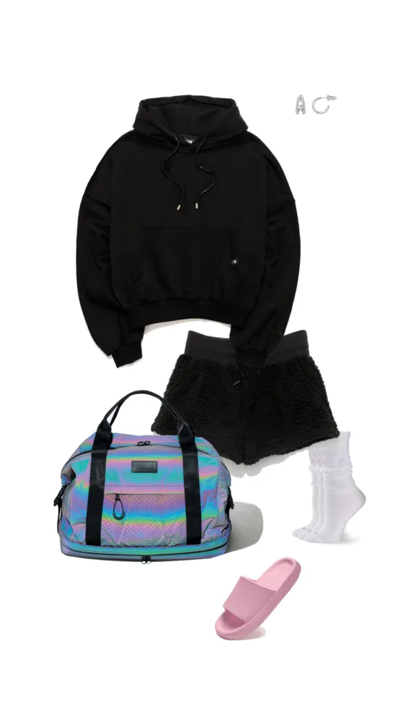 popflex outfit inspo annual sale cloud hoodie sherpa short magic flash bag