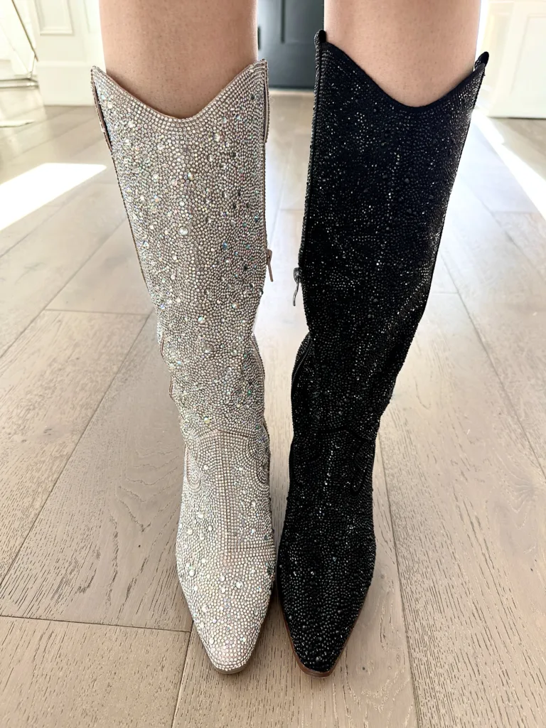 silver or black western boot taylor swift eras tour outfits cassey ho blogilates