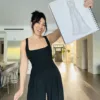cassey ho wearing popflex go with the flow wide leg sleeveless jumpsuit