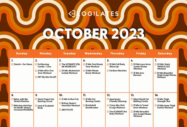 blogilates october 2023 workout calendar crop feature image