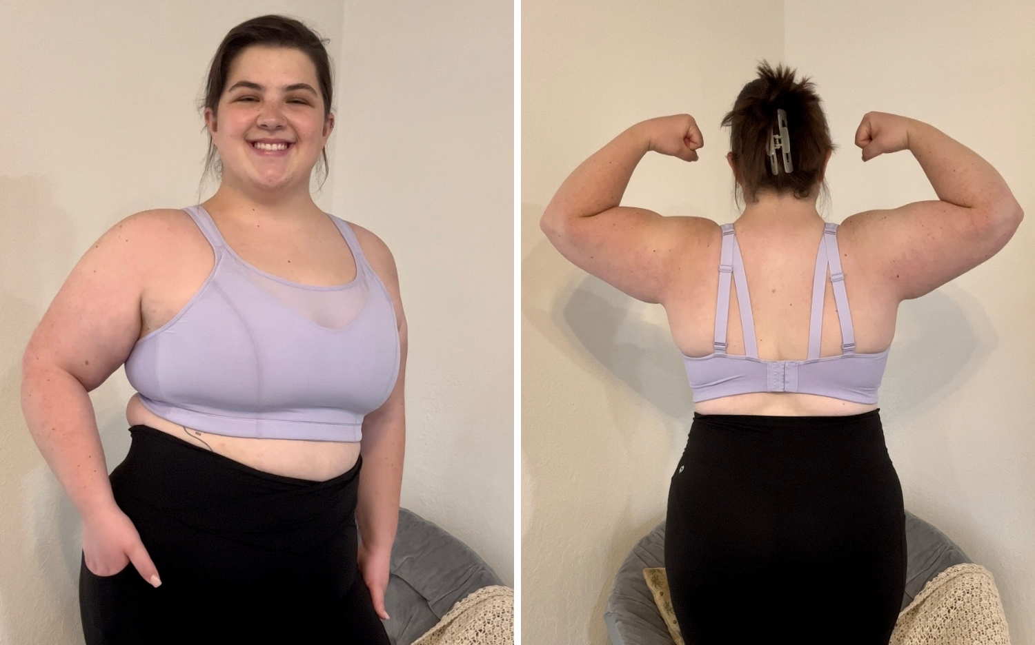evelyn popflex try on crew superbra review size 2X high impact sports bra
