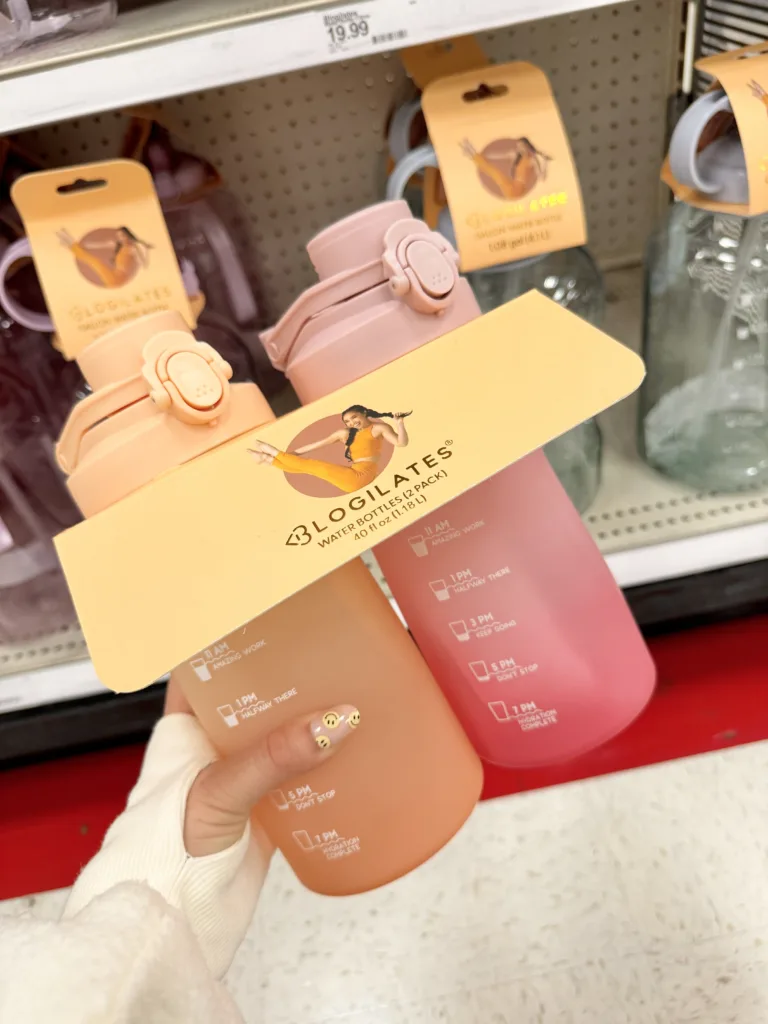 blogilates at target 2-pack motivational water bottles 40 oz citrus 