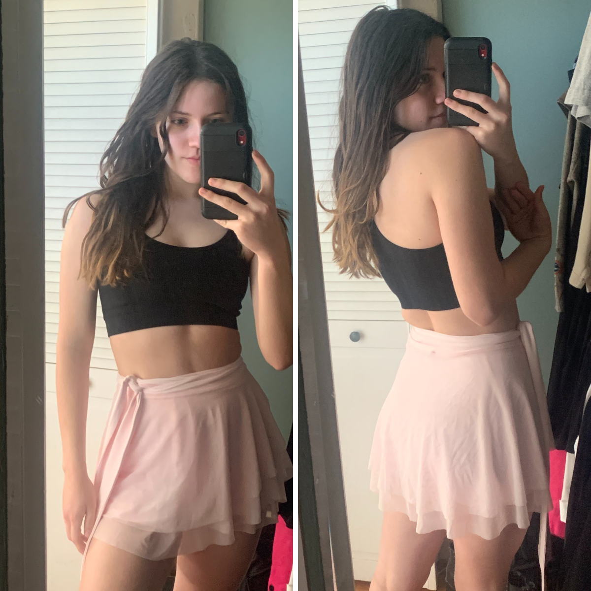 Dwelling our ballerina goals within the Juliet Wrap Skort