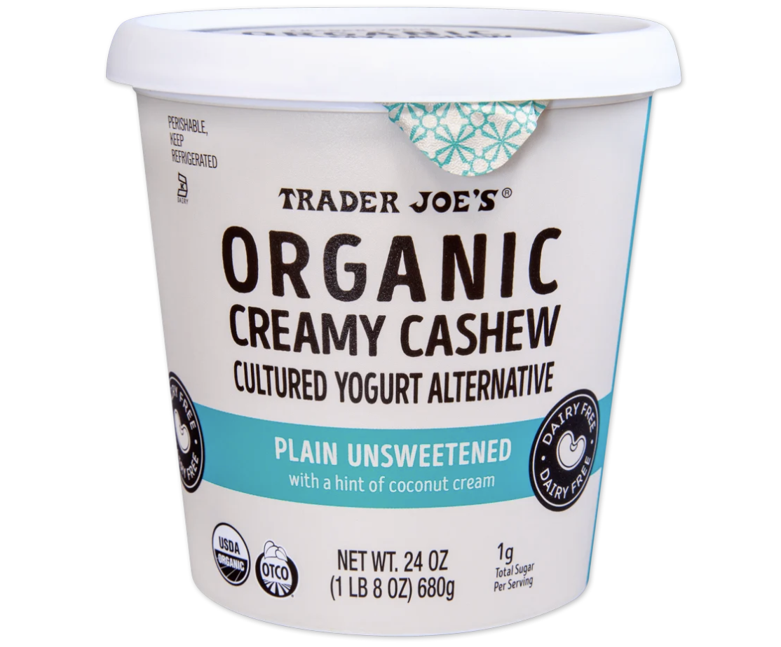 trader joe's creamy cashew yogurt alternative plain