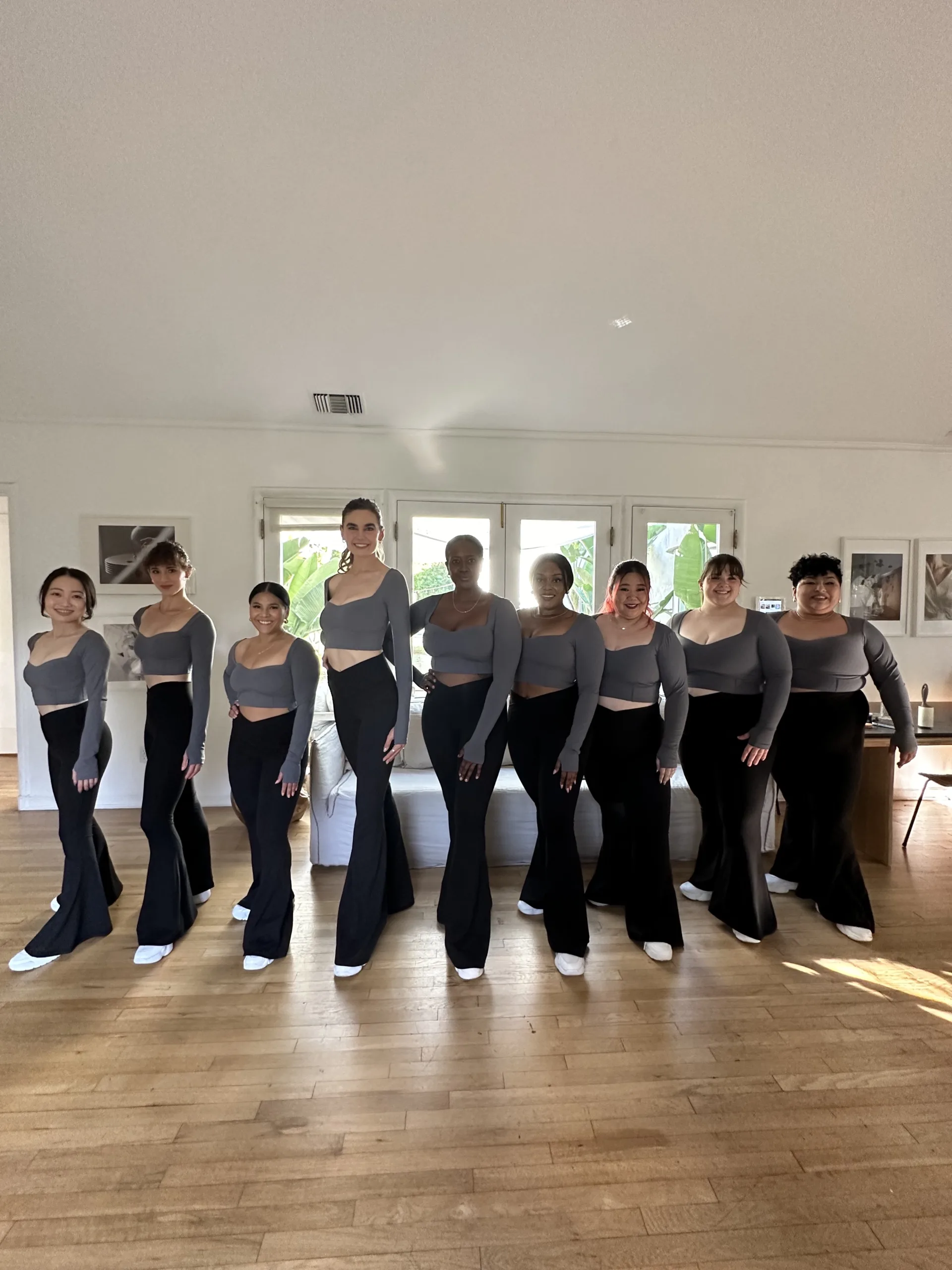 Groovin’ with the Try-On Crew in the Crisscross Hourglass® Bell Bottom!