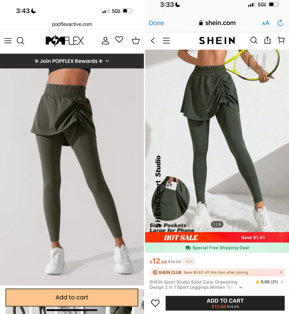 SHEIN has fully gone shameless thief mode. Ugh.