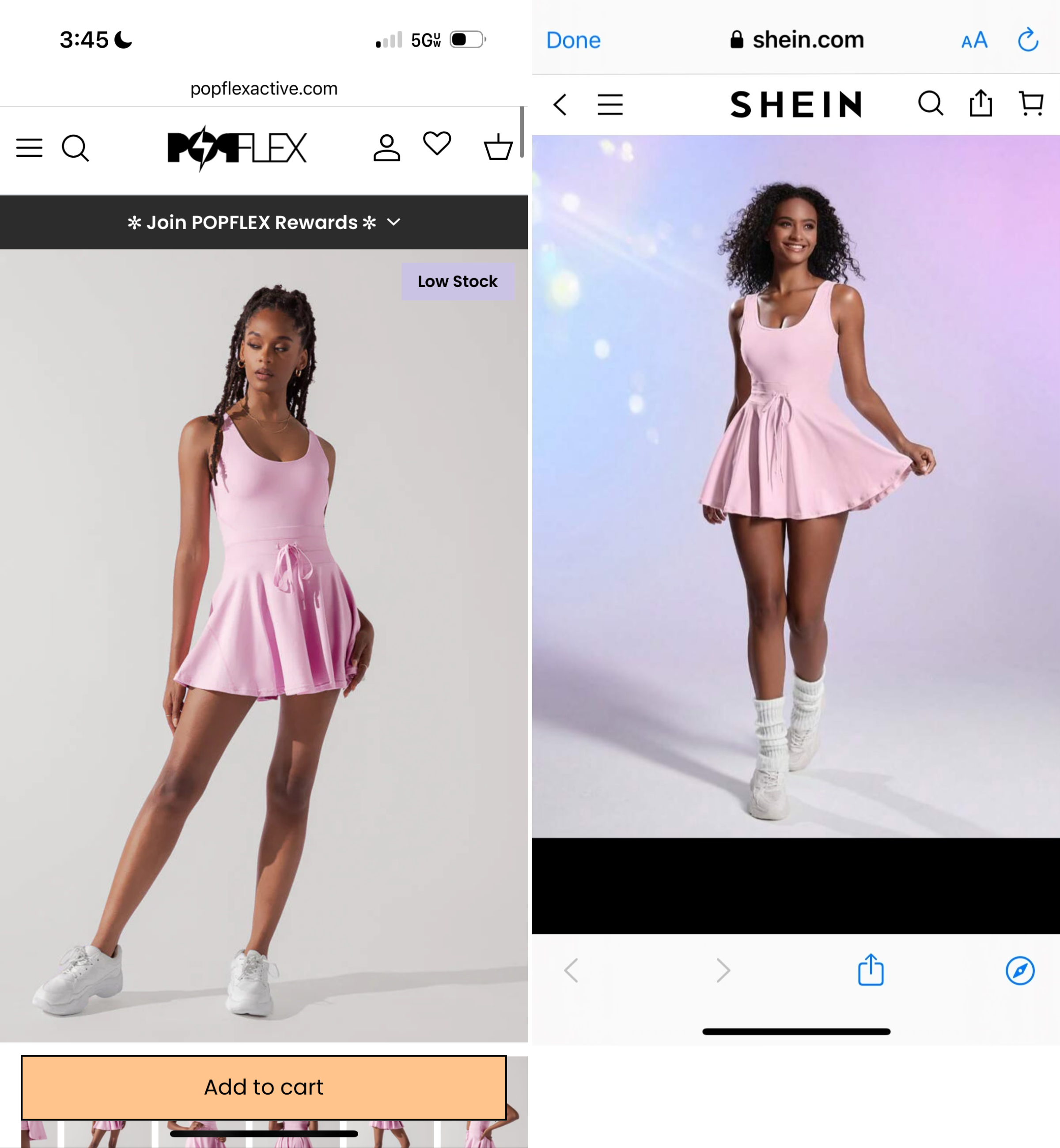 popflex twirl formal  shein dupe